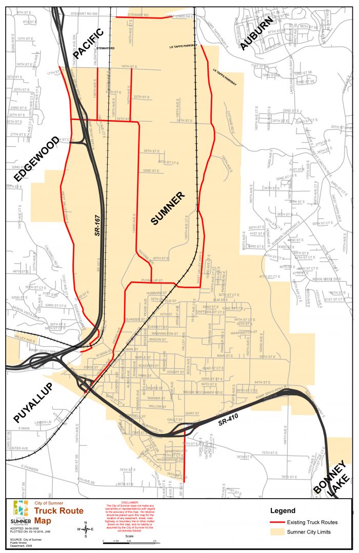 Truck Routes – City of Sumner