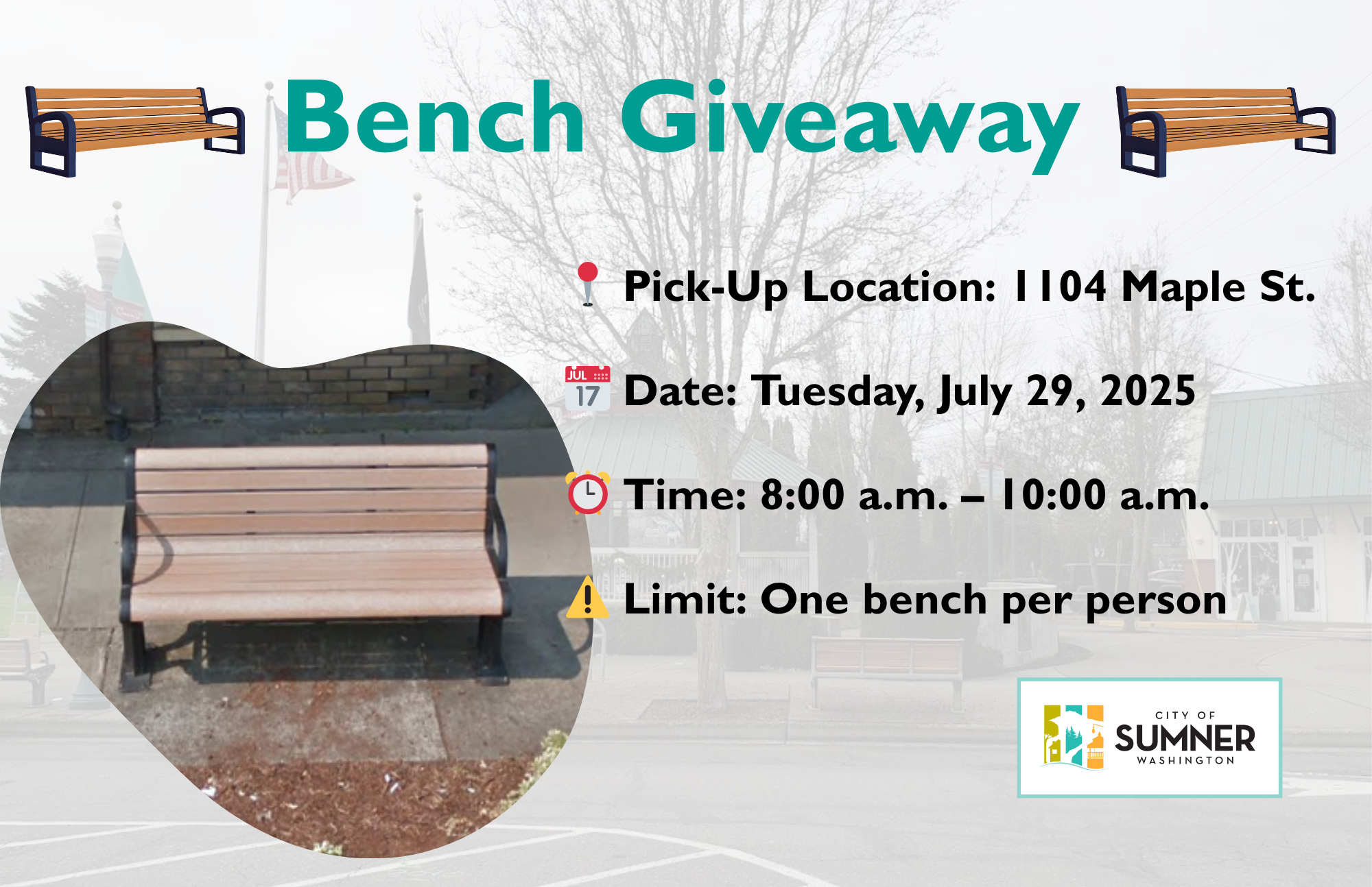 Bench Giveaway