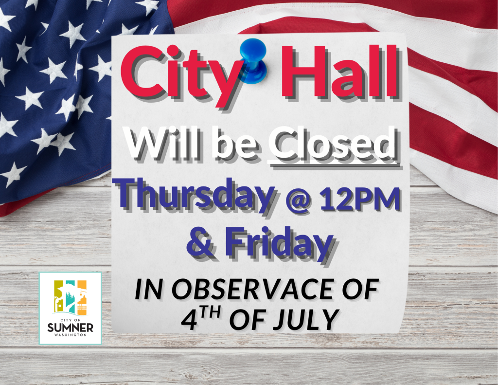 City Offices Closing at Noon