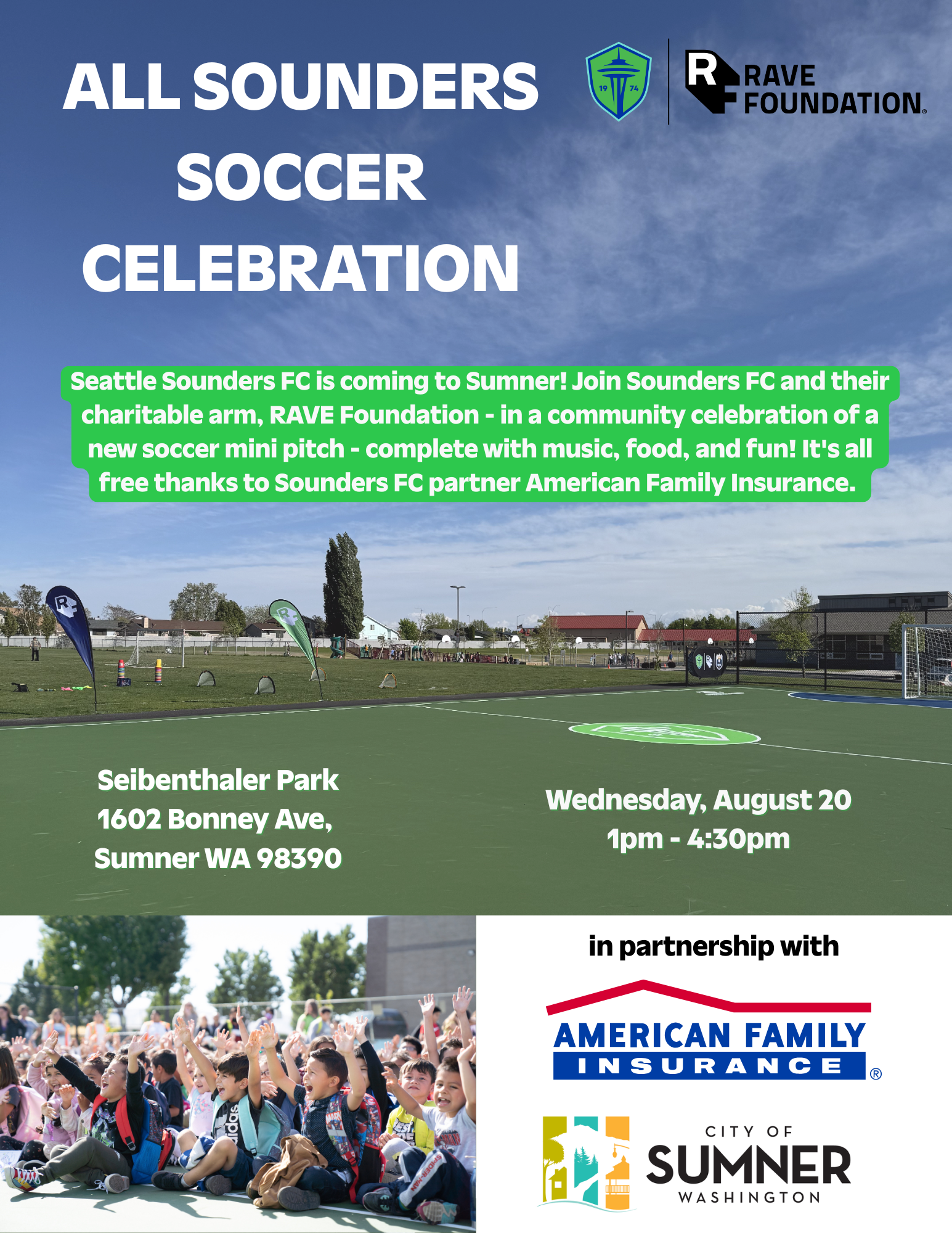 Rave Foundation Brings Soccer Celebration to Sumner