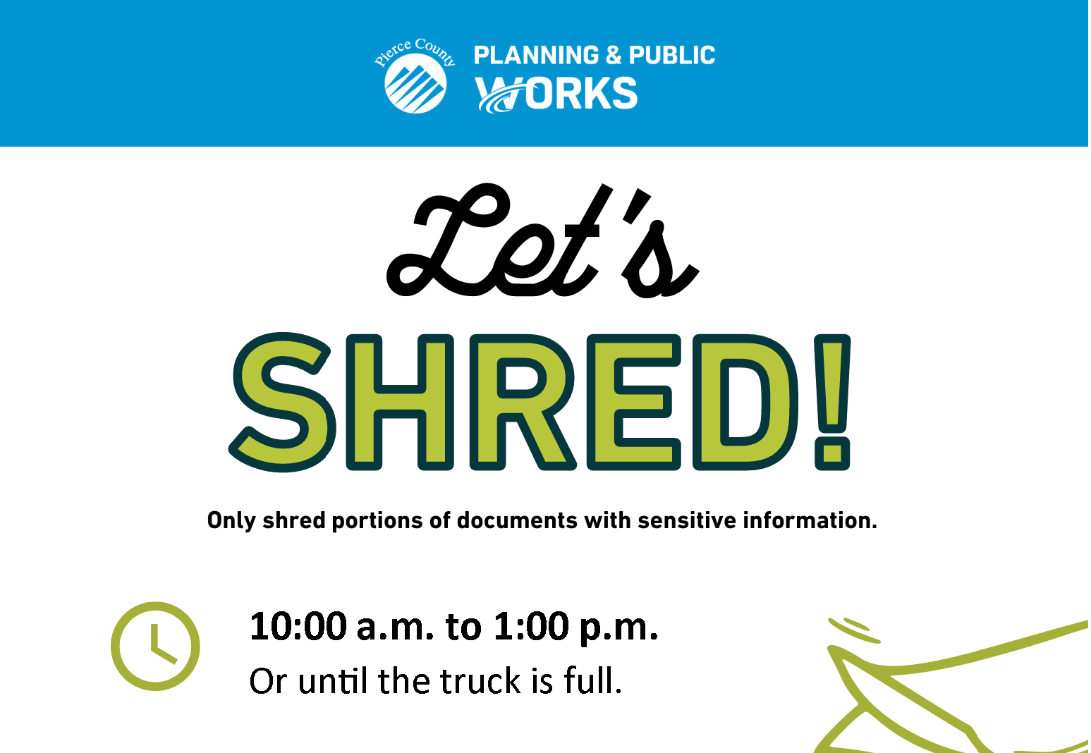 Pierce County Shred Event