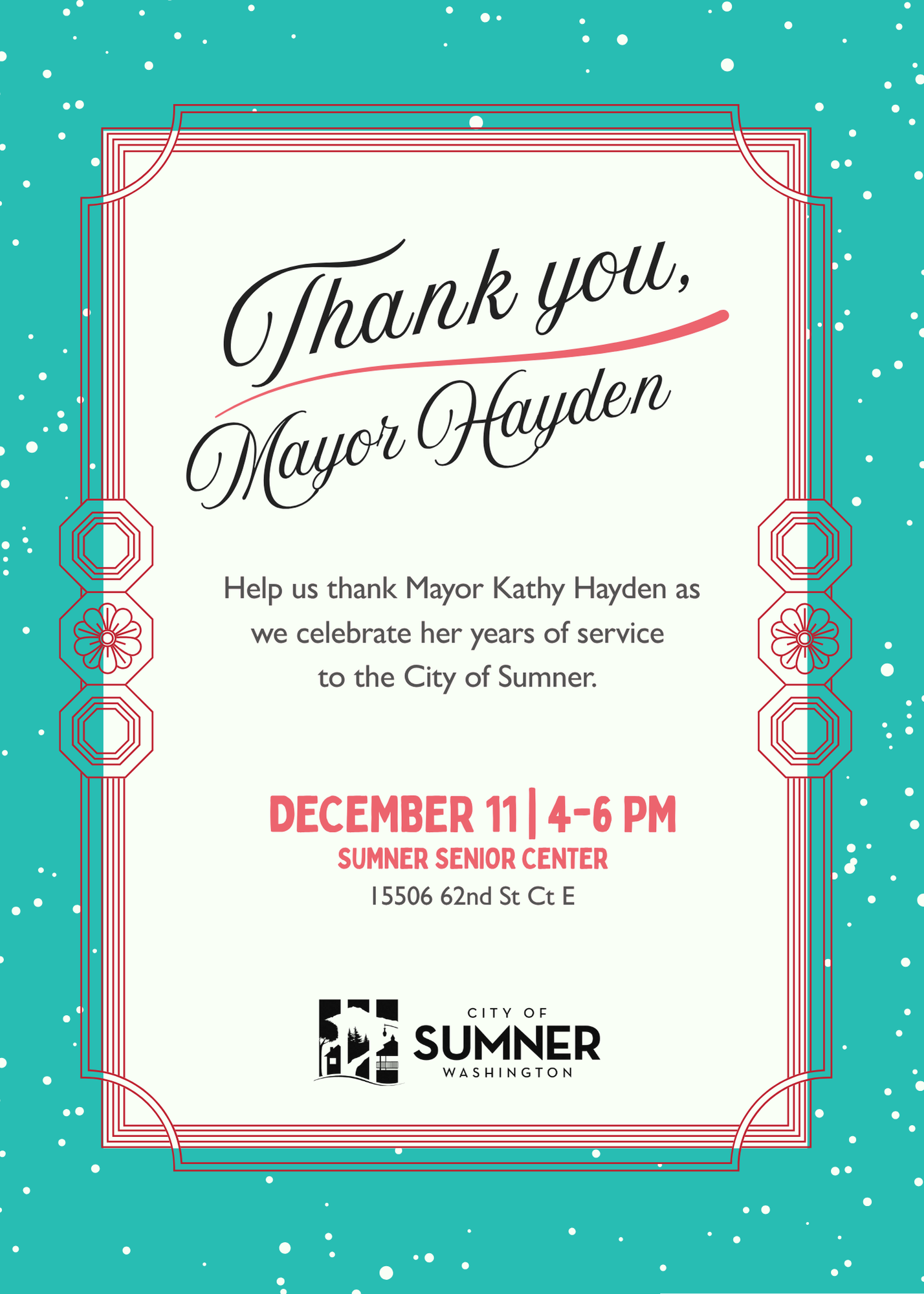 Thank You, Mayor Hayden