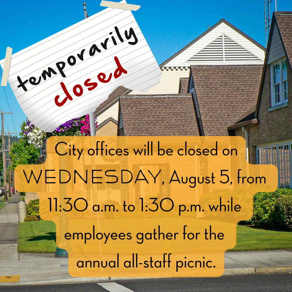 City Offices Closed for Annual All-Staff Picnic