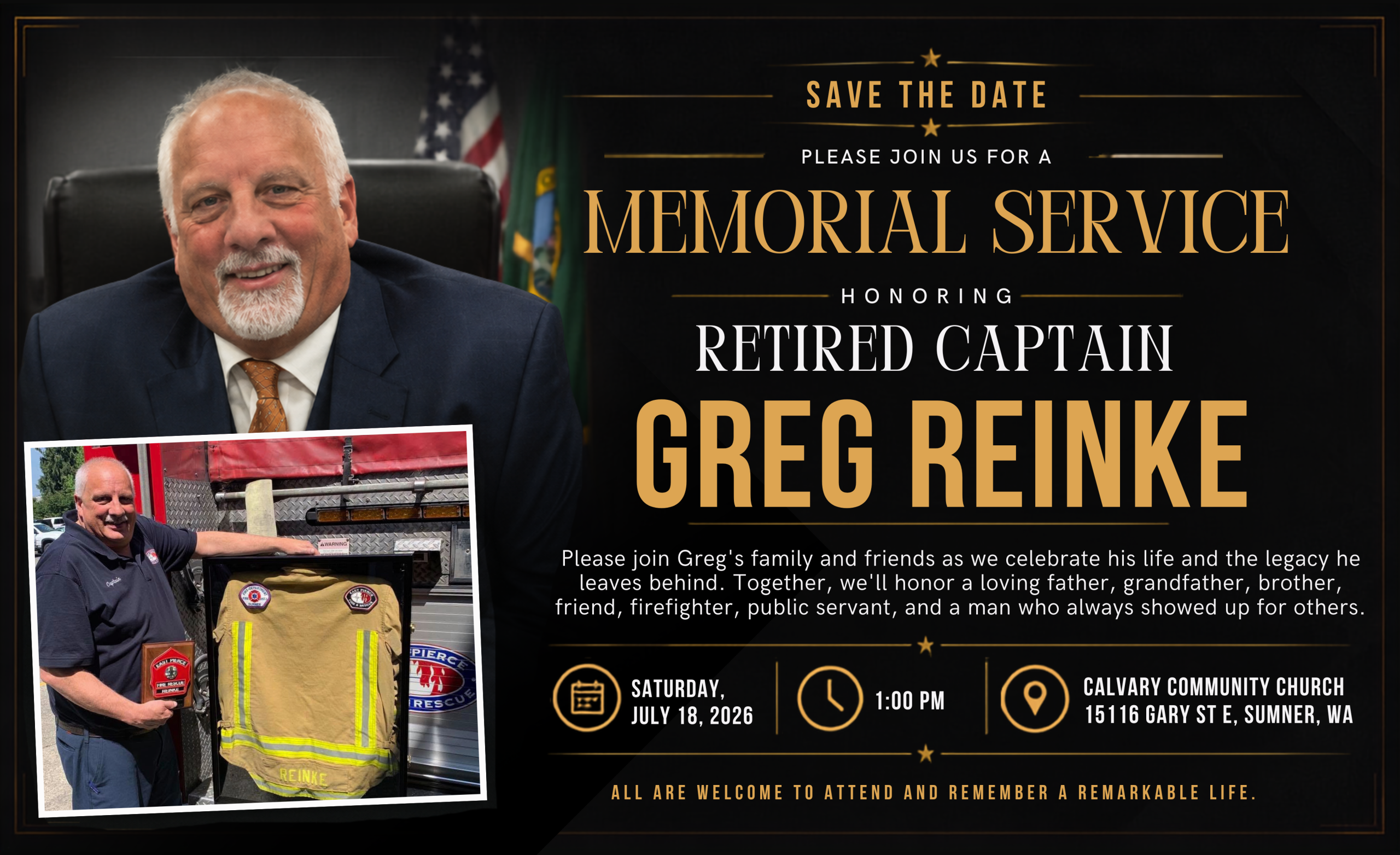 Memorial Service for Greg Reinke