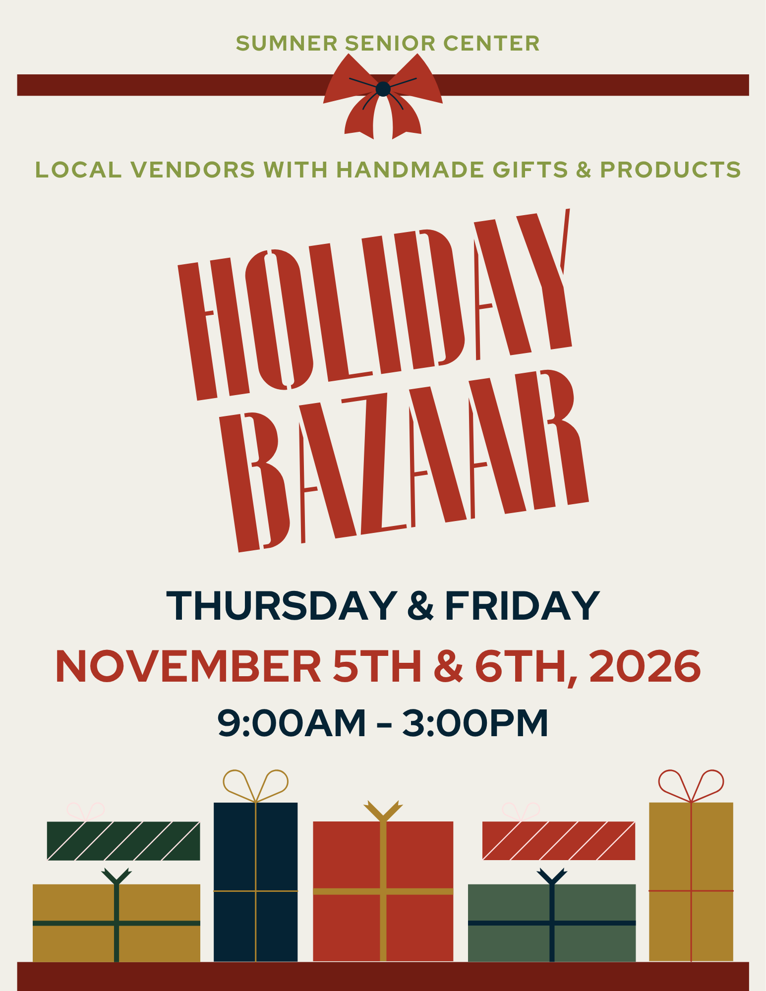 Holiday Bazaar at the Sumner Senior Center